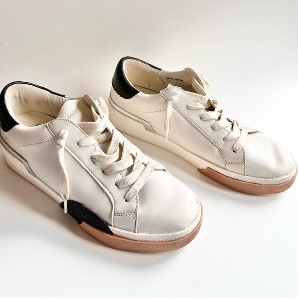 DV Dolce Vita Women’s Harryson Slip on Sneakers Cream & Black Silver Detail 8.5 - Picture 1 of 12